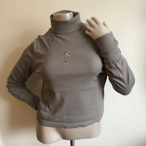 Taupe Long sleeve top